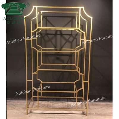 Hot sale glass holder stainless steel frame bar display wine for sale